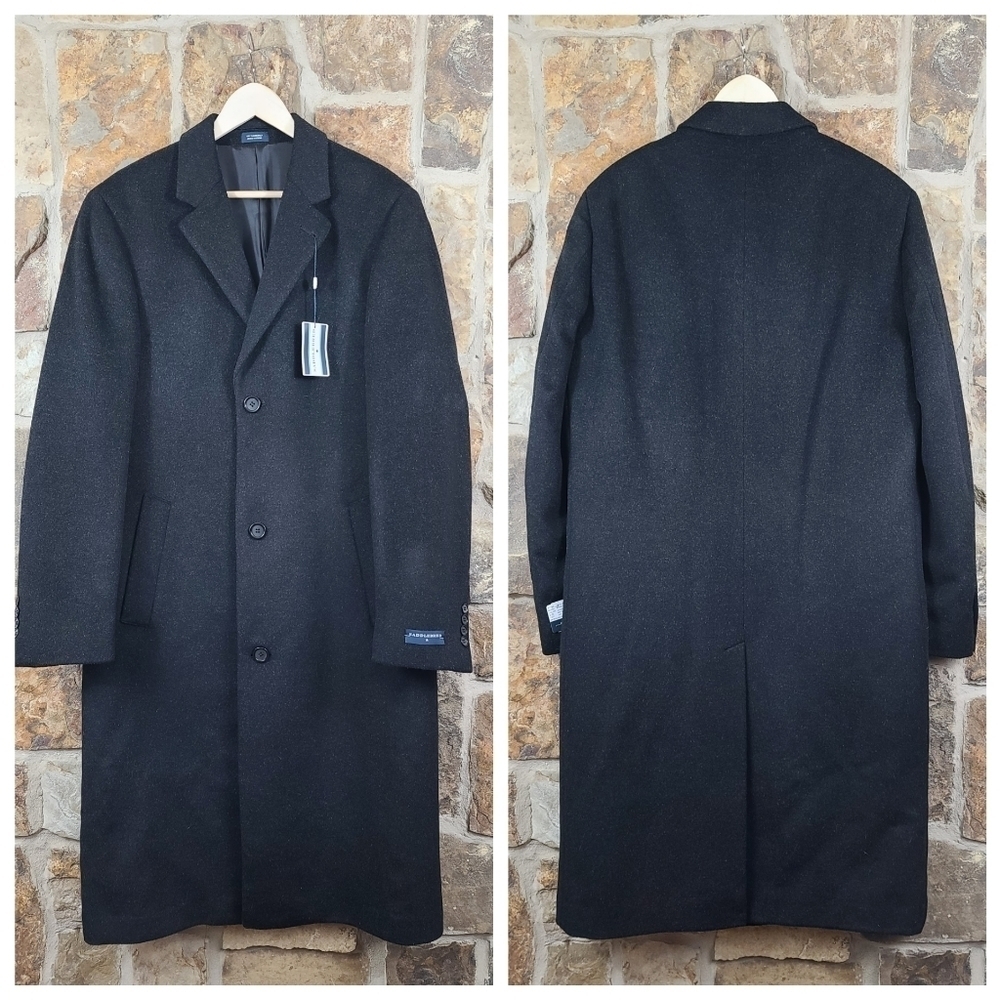 Nwt Saddlebred 40L 40 Princeton Wool Trench Coat